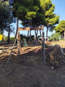 Allestimento medievale nell’Hortus Officinalis durante il progetto Hortus et Equitatus
